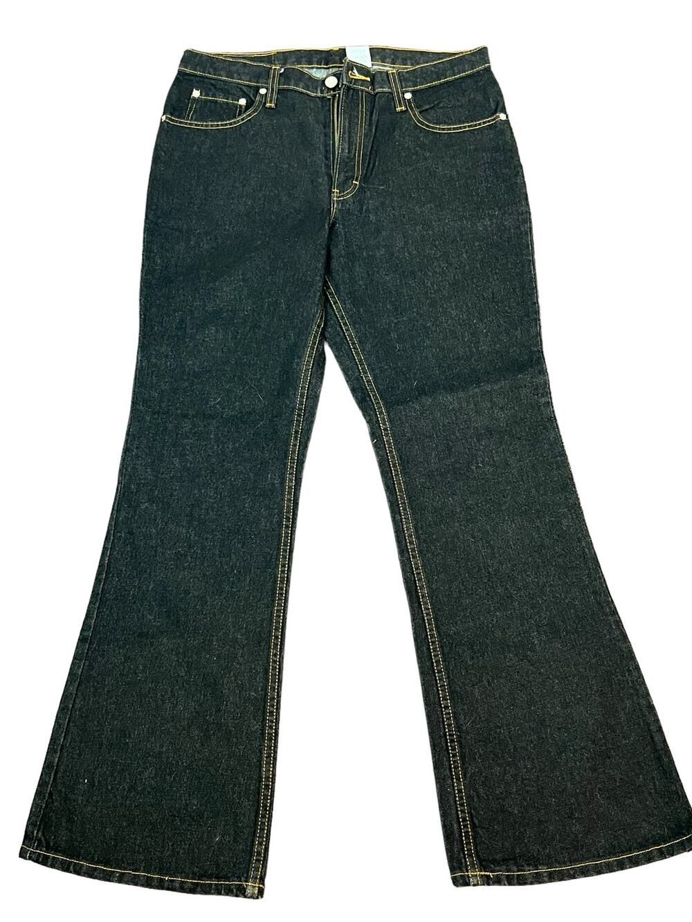 Jordache Womens Jeans 13/14 Cotton Bootcut Black Denim